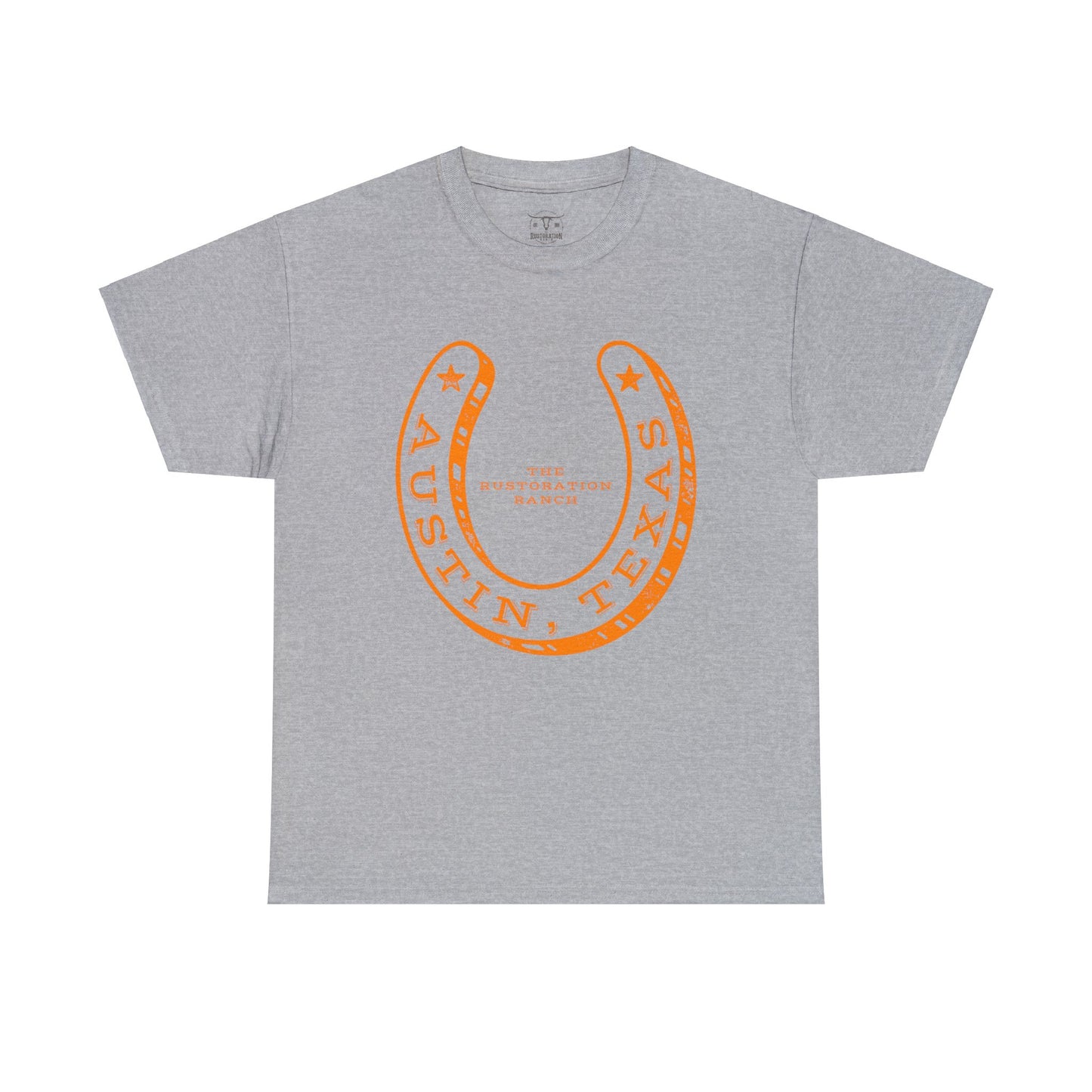 Lucky Horse Shoe Unisex Heavy Cotton Tee