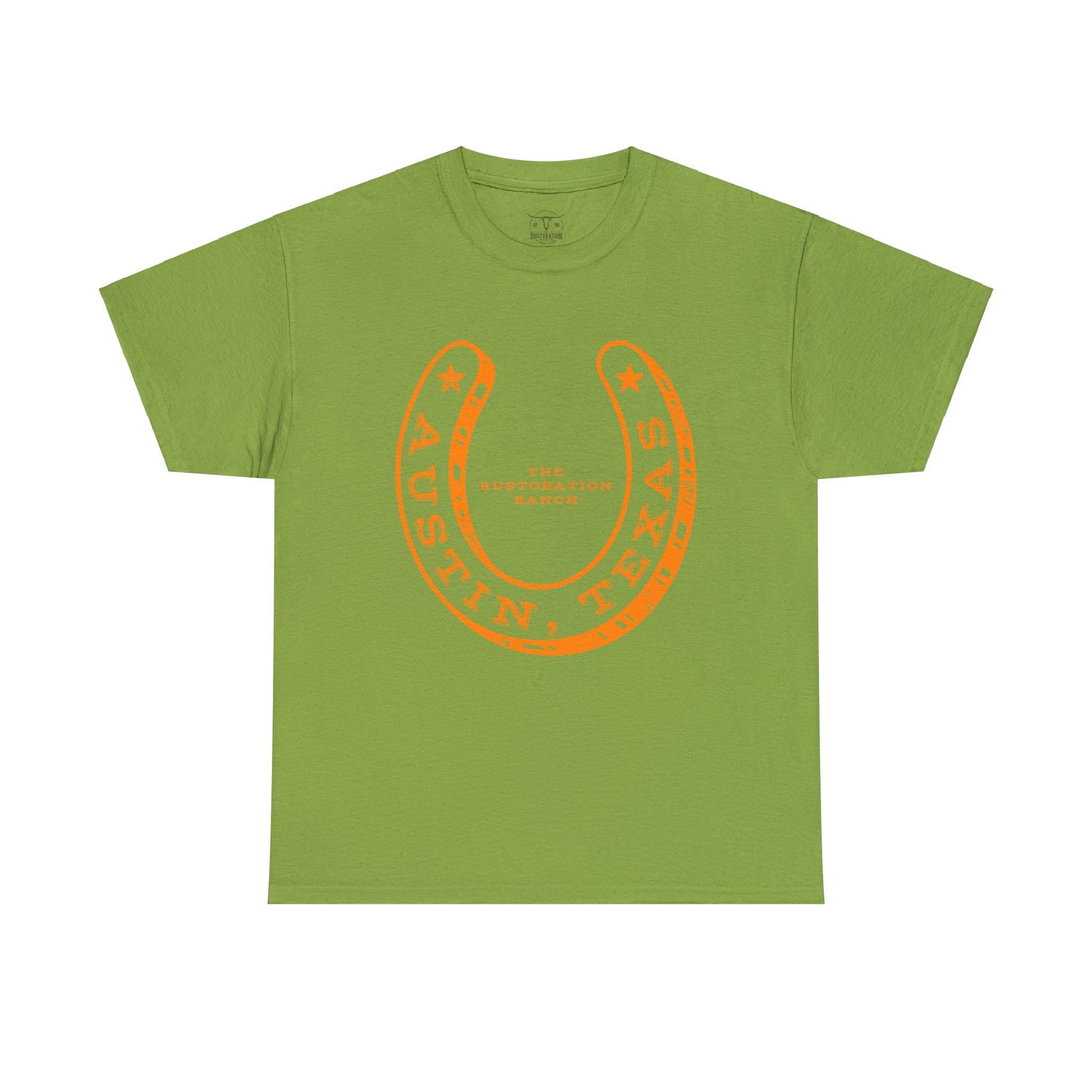 Lucky Horse Shoe Unisex Heavy Cotton Tee