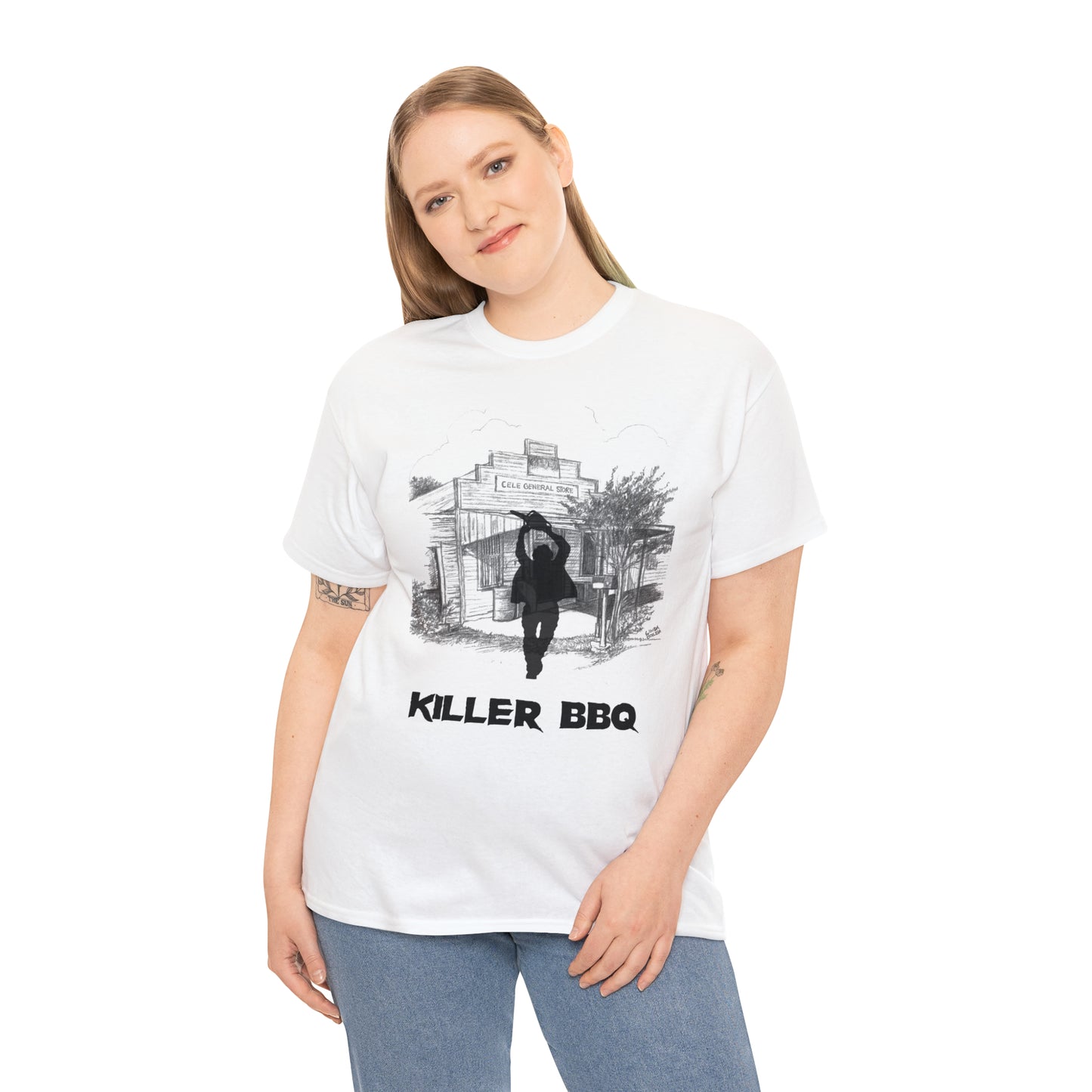 Cele Store Killer BBQ, Texas Chainsaw Massacre Heavy Cotton Tee