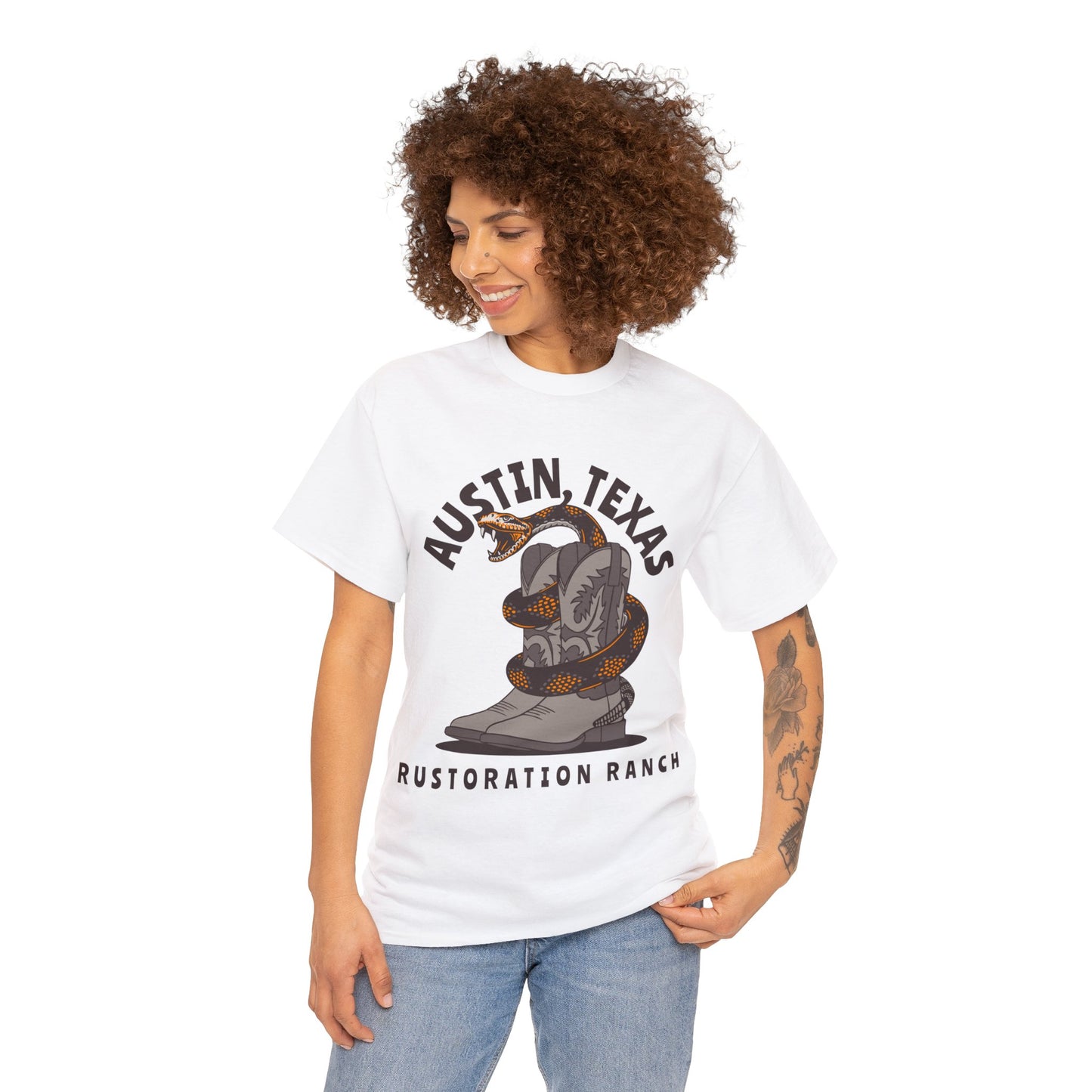 Snake Boots Unisex Heavy Cotton Tee