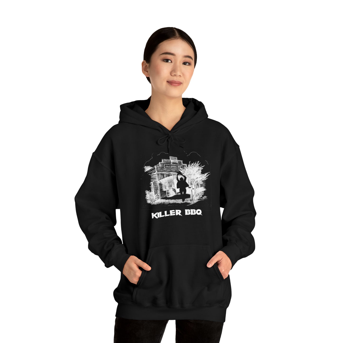 Cele Killer BBQ Unisex Heavy Blend™ Hooded Sweatshirt