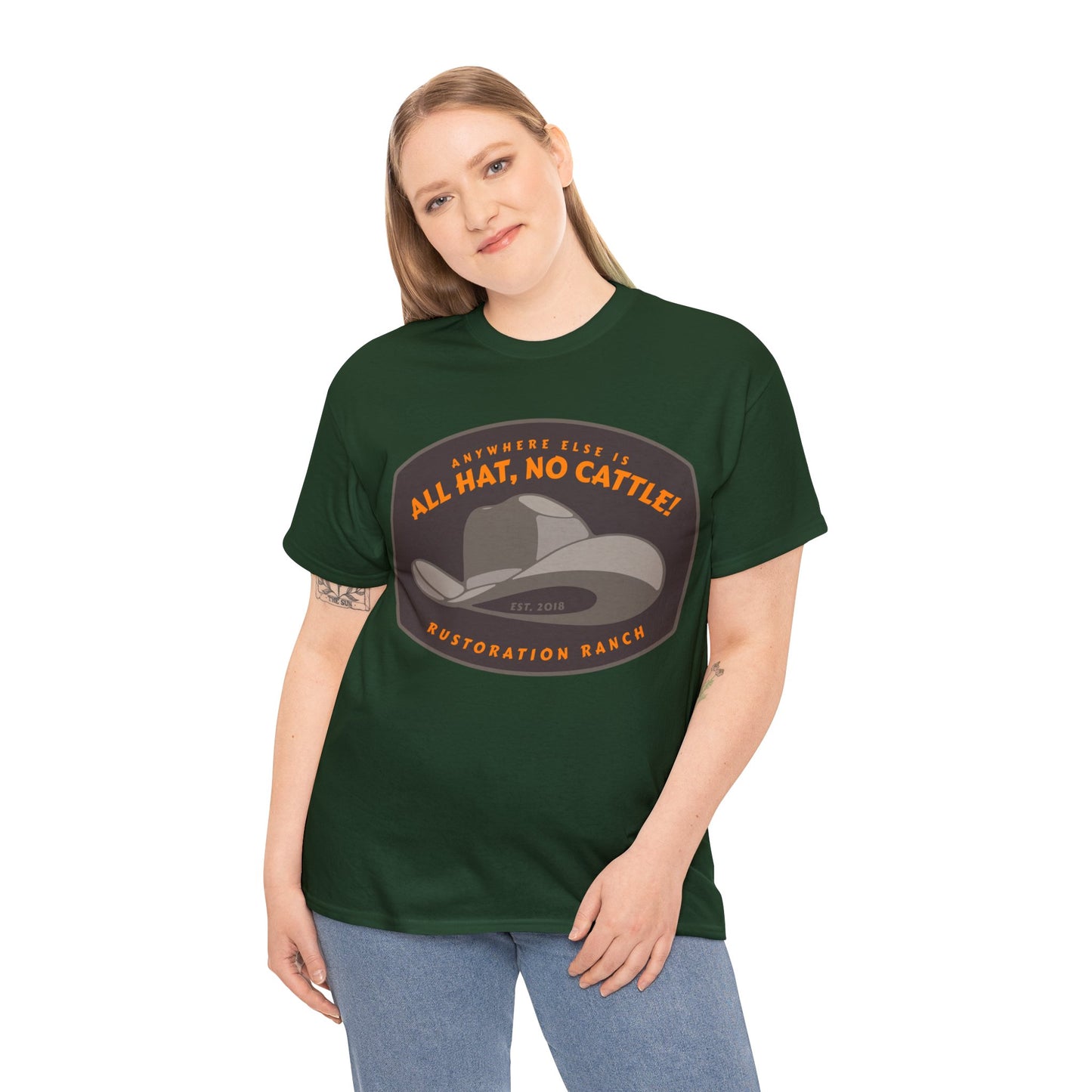 All Hat No Cattle Unisex Heavy Cotton Tee