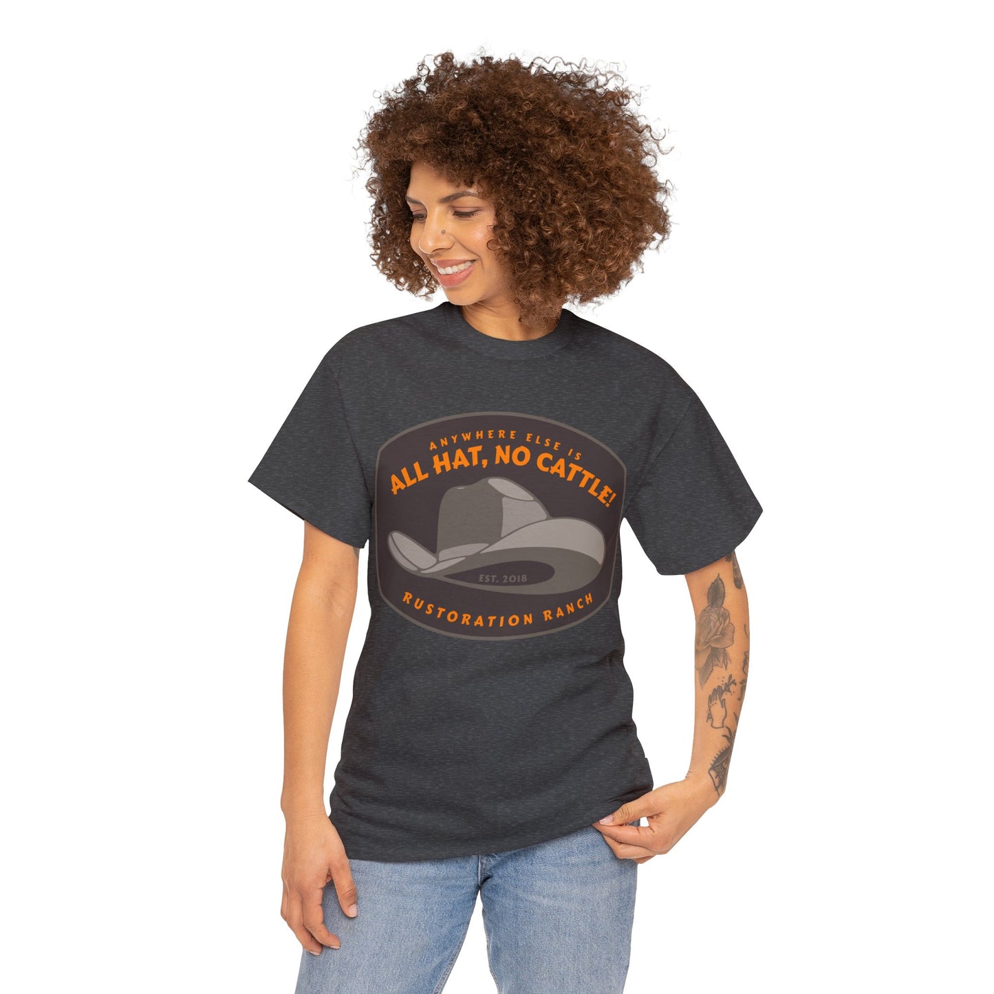 All Hat No Cattle Unisex Heavy Cotton Tee