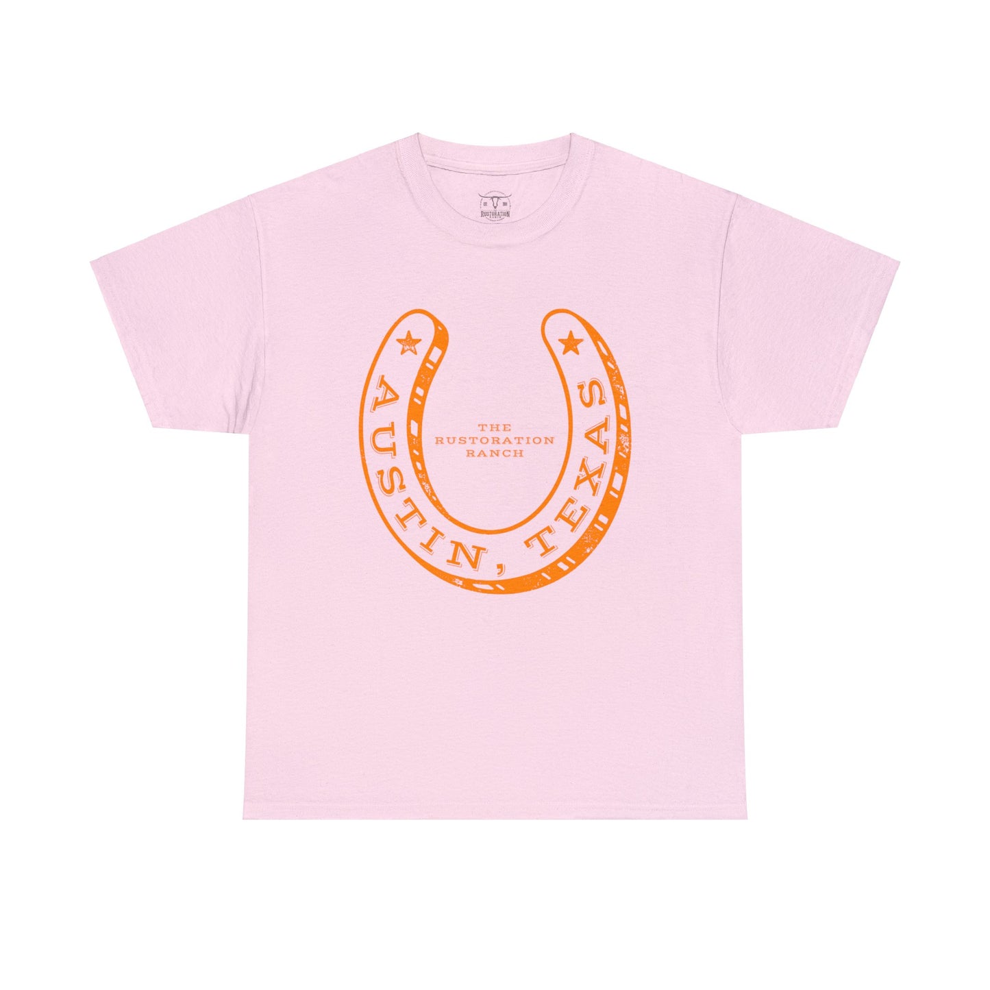 Lucky Horse Shoe Unisex Heavy Cotton Tee