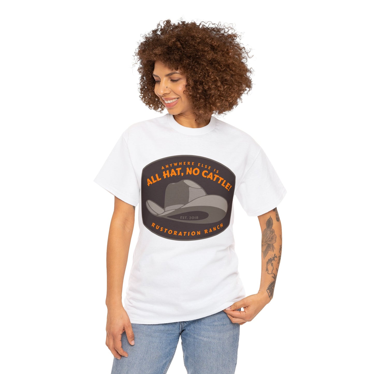 All Hat No Cattle Unisex Heavy Cotton Tee