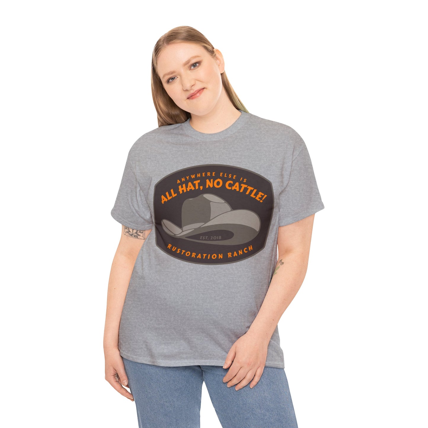 All Hat No Cattle Unisex Heavy Cotton Tee