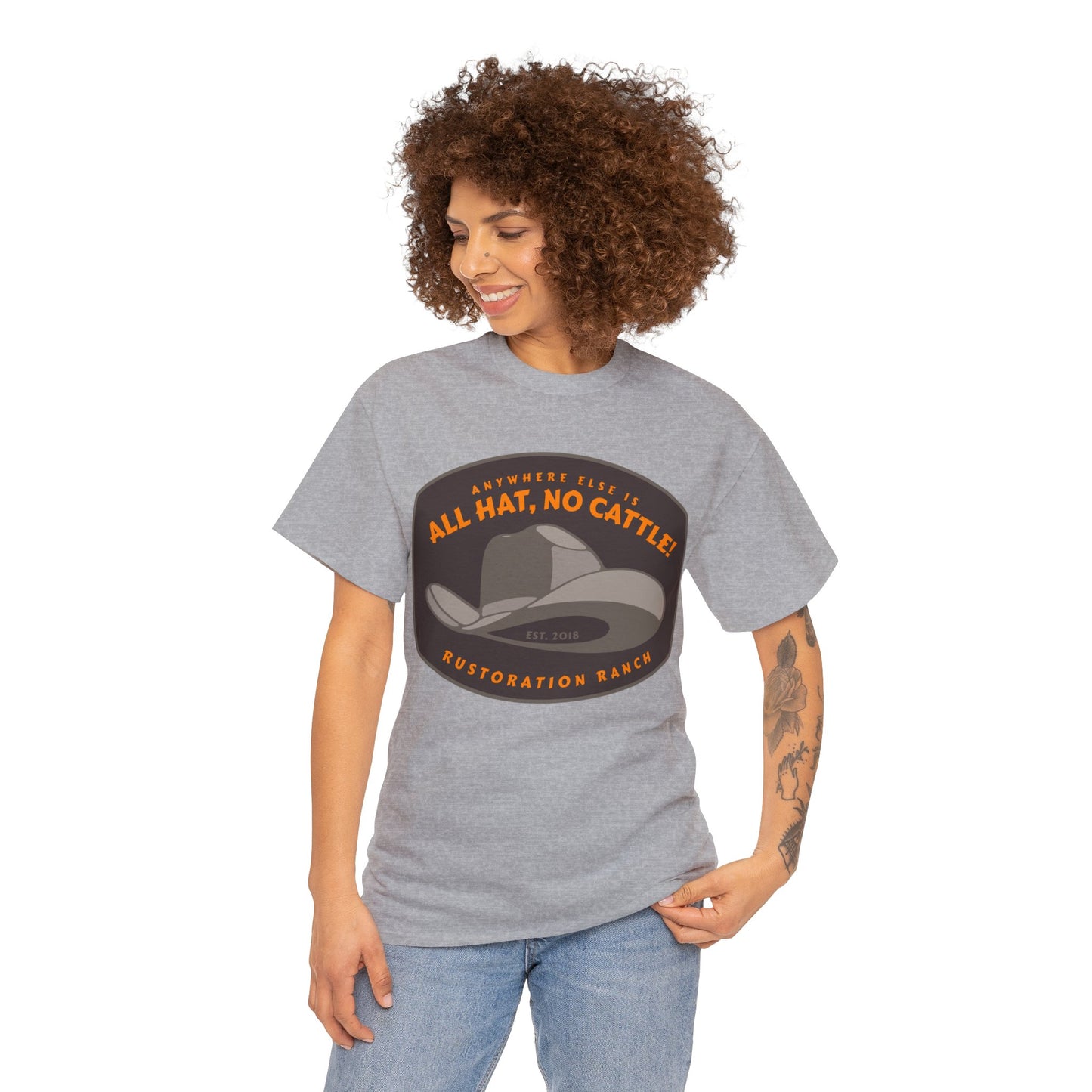 All Hat No Cattle Unisex Heavy Cotton Tee