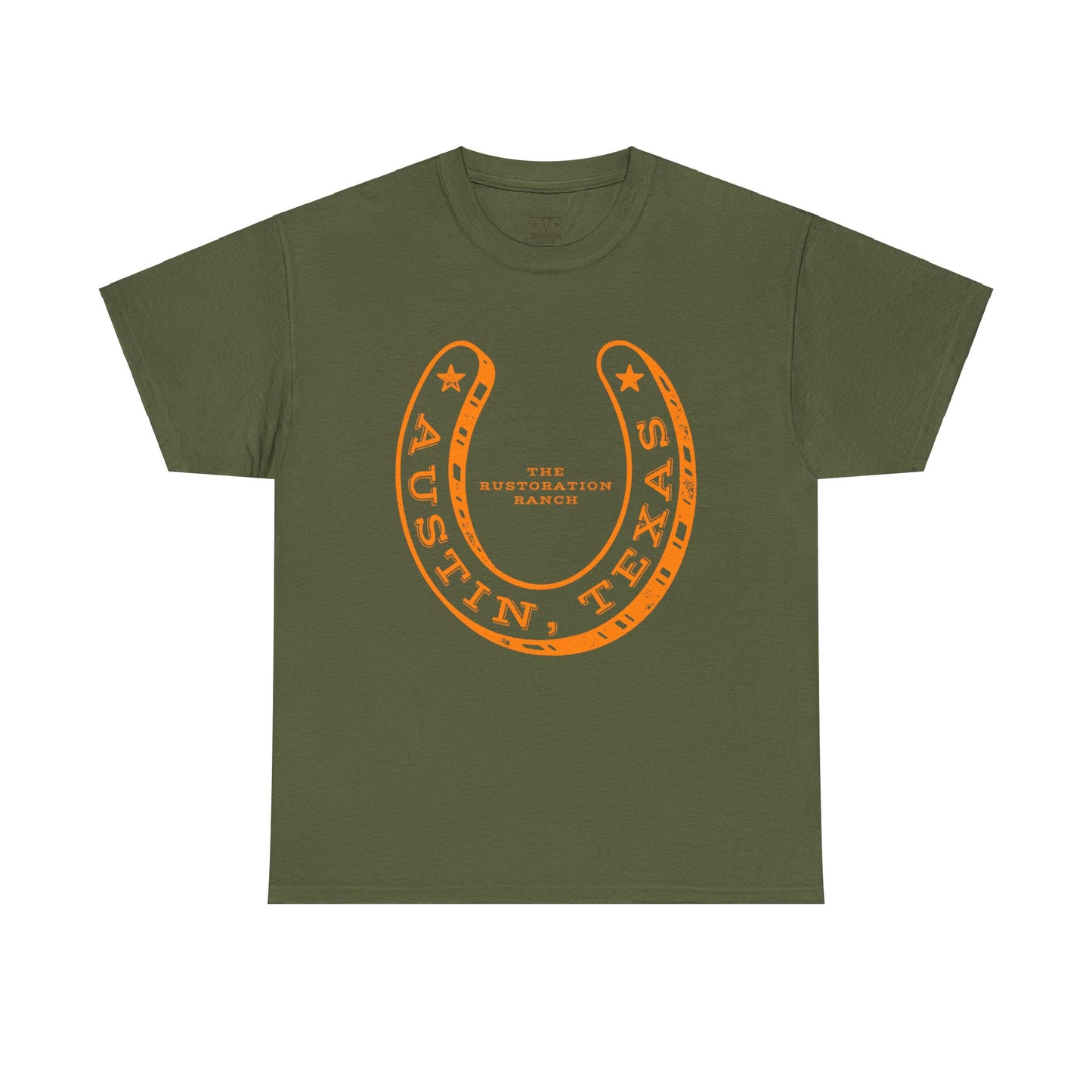 Lucky Horse Shoe Unisex Heavy Cotton Tee