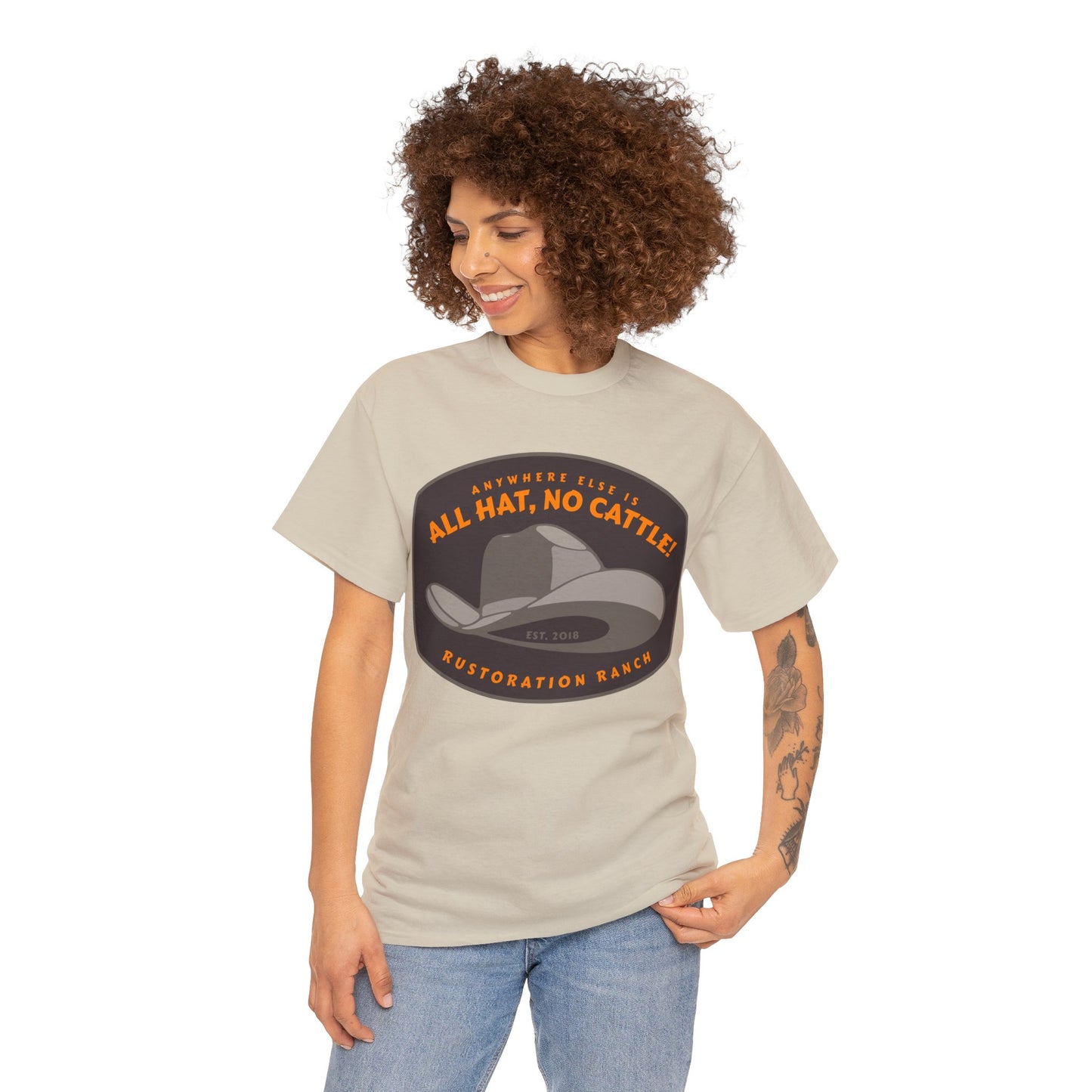 All Hat No Cattle Unisex Heavy Cotton Tee