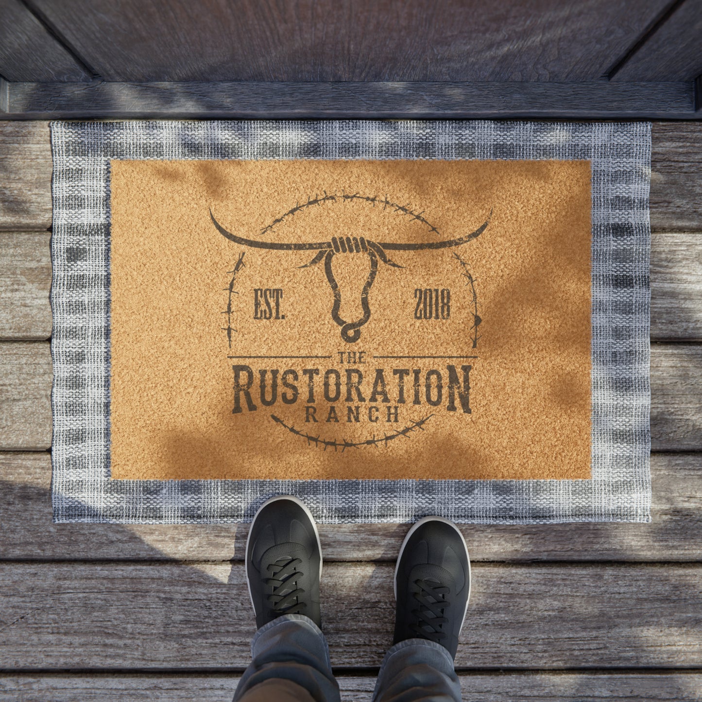 Rustoration Ranch Logo Doormat