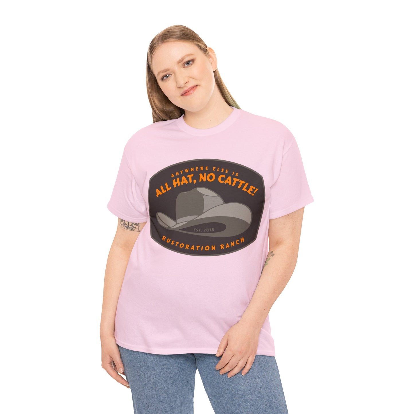 All Hat No Cattle Unisex Heavy Cotton Tee