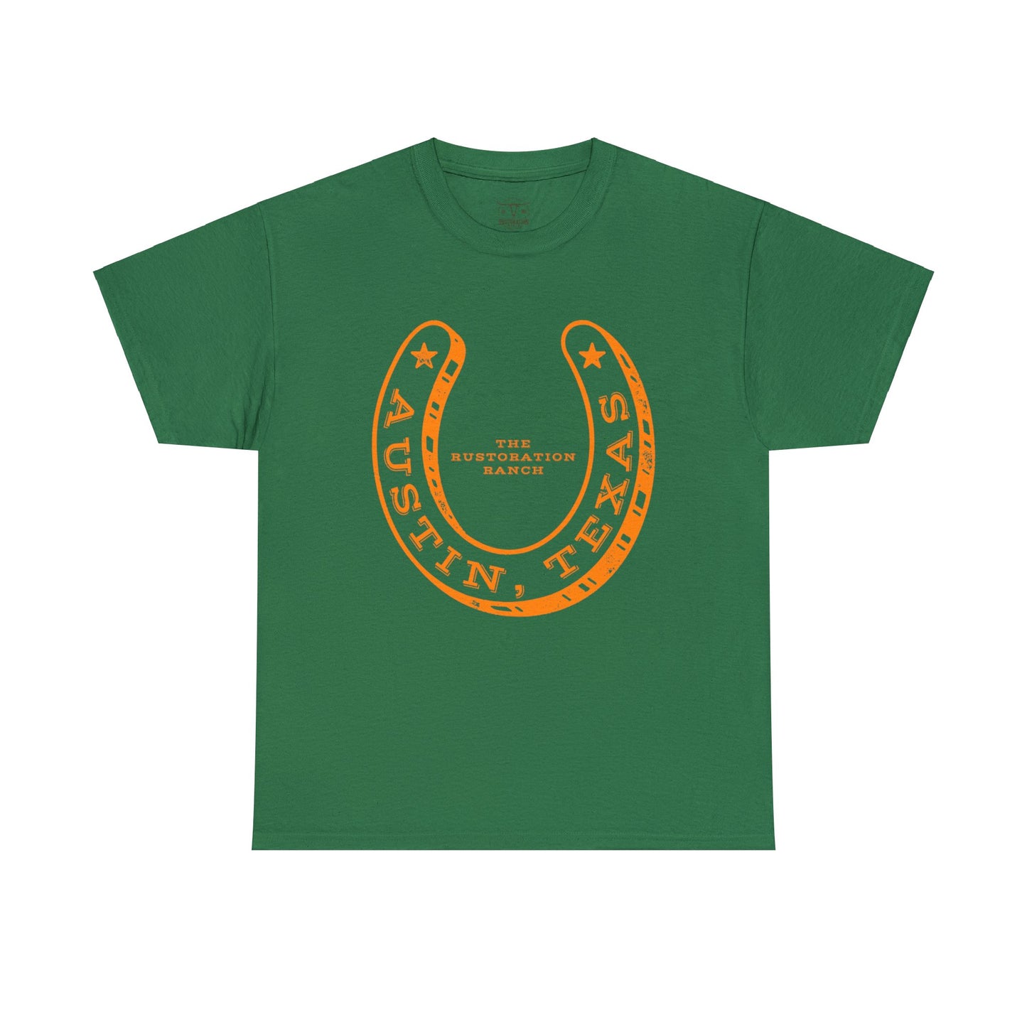 Lucky Horse Shoe Unisex Heavy Cotton Tee