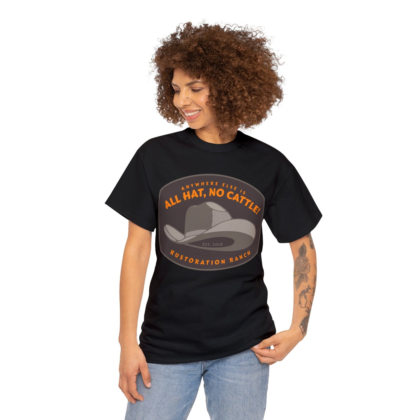 All Hat No Cattle Unisex Heavy Cotton Tee