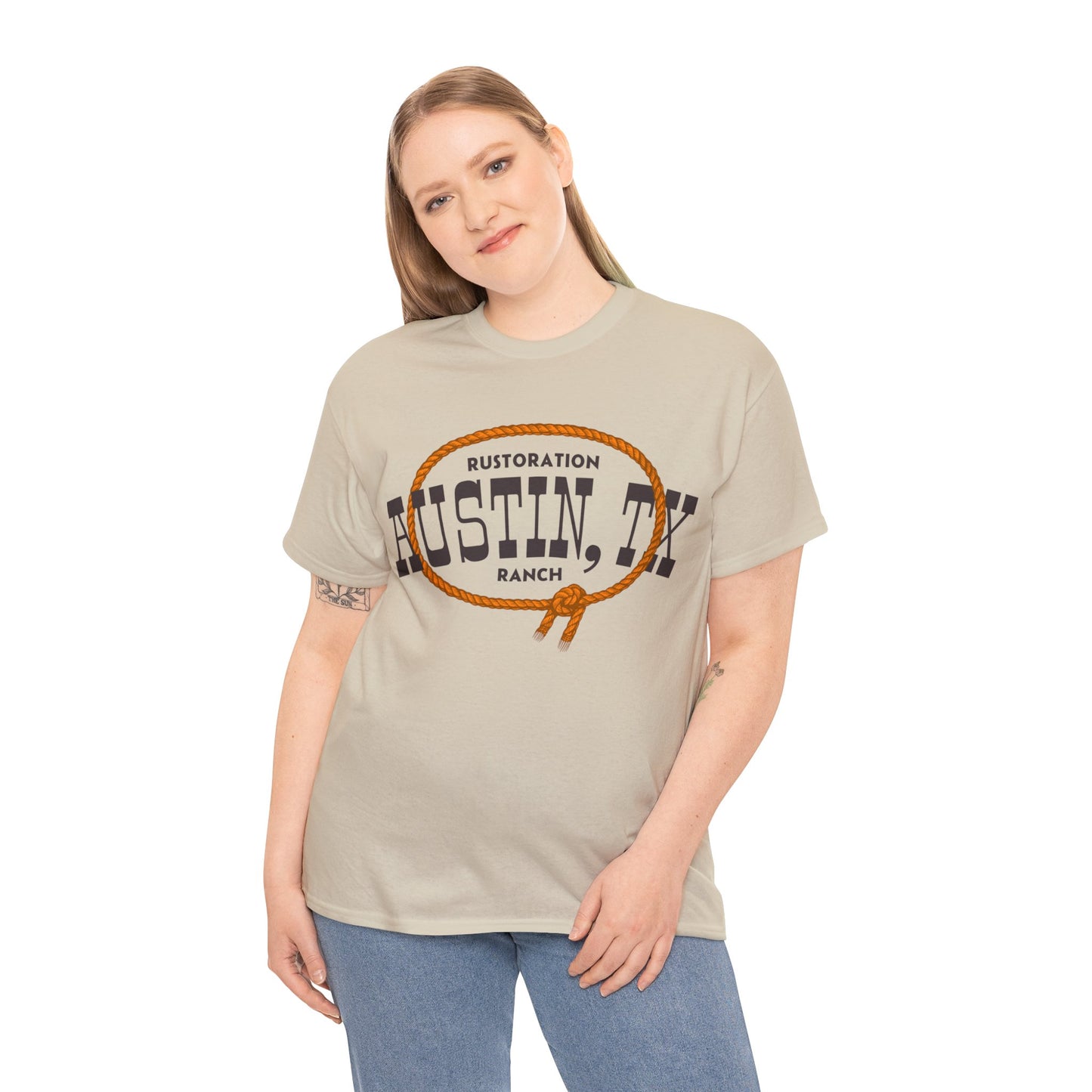 Roped Unisex Heavy Cotton Tee