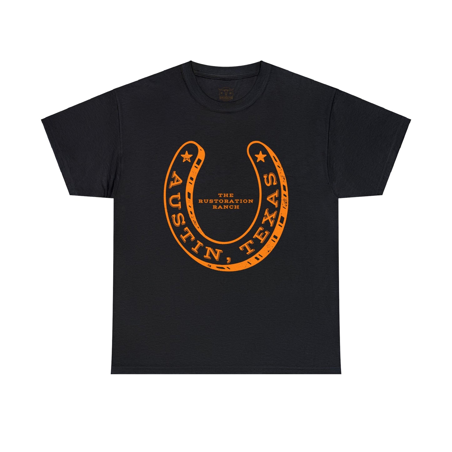 Lucky Horse Shoe Unisex Heavy Cotton Tee