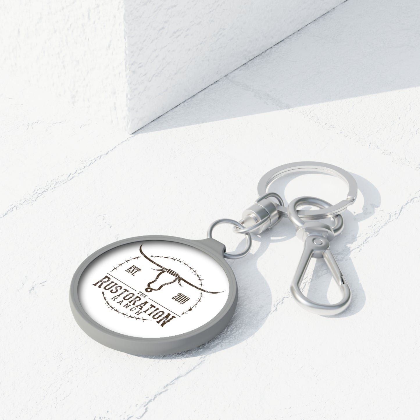 Rustoration Ranch Logo Keyring Tag