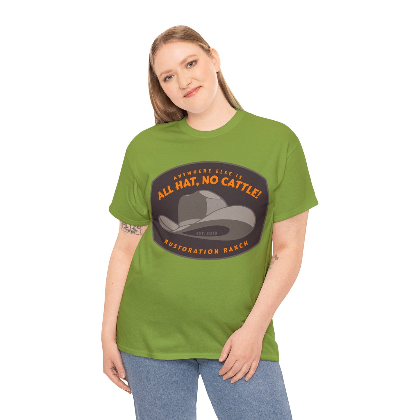 All Hat No Cattle Unisex Heavy Cotton Tee