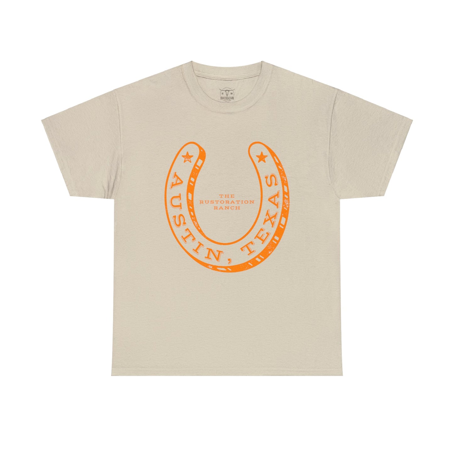 Lucky Horse Shoe Unisex Heavy Cotton Tee