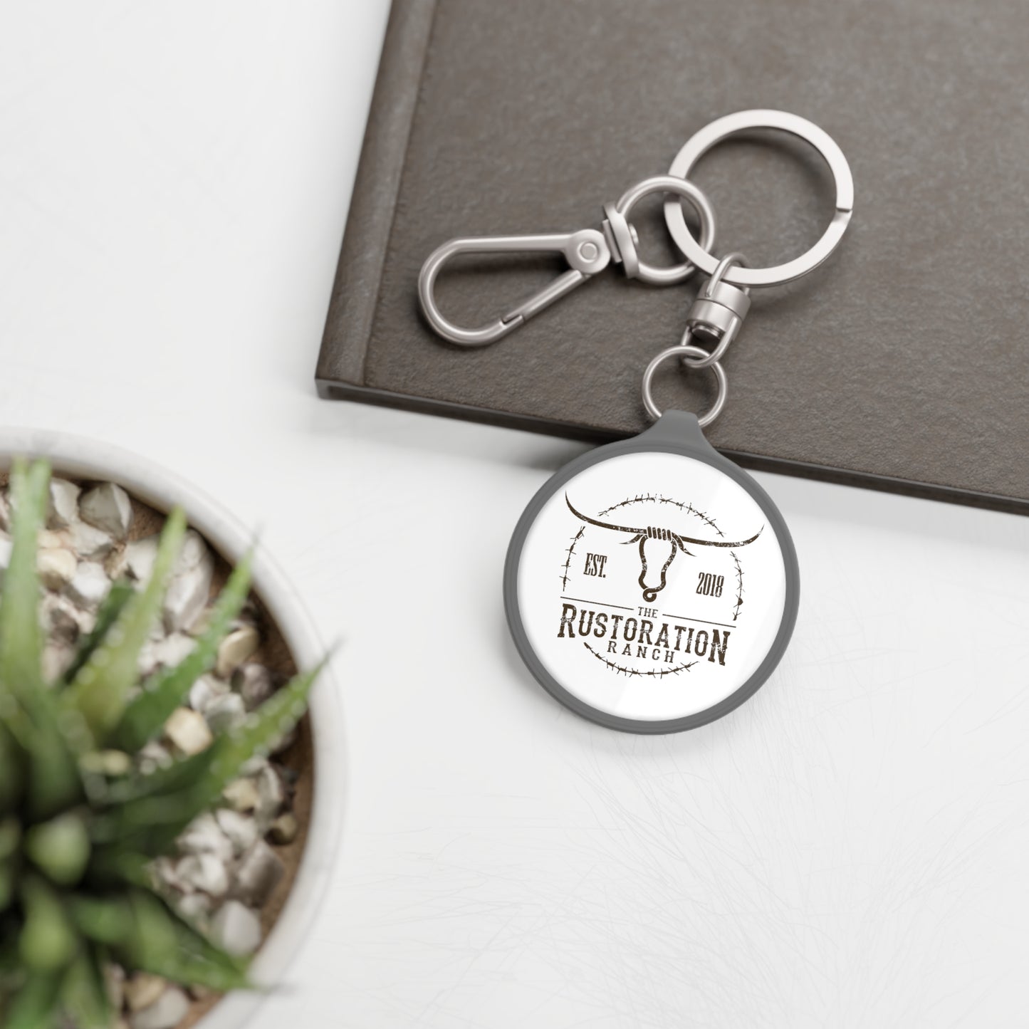 Rustoration Ranch Logo Keyring Tag