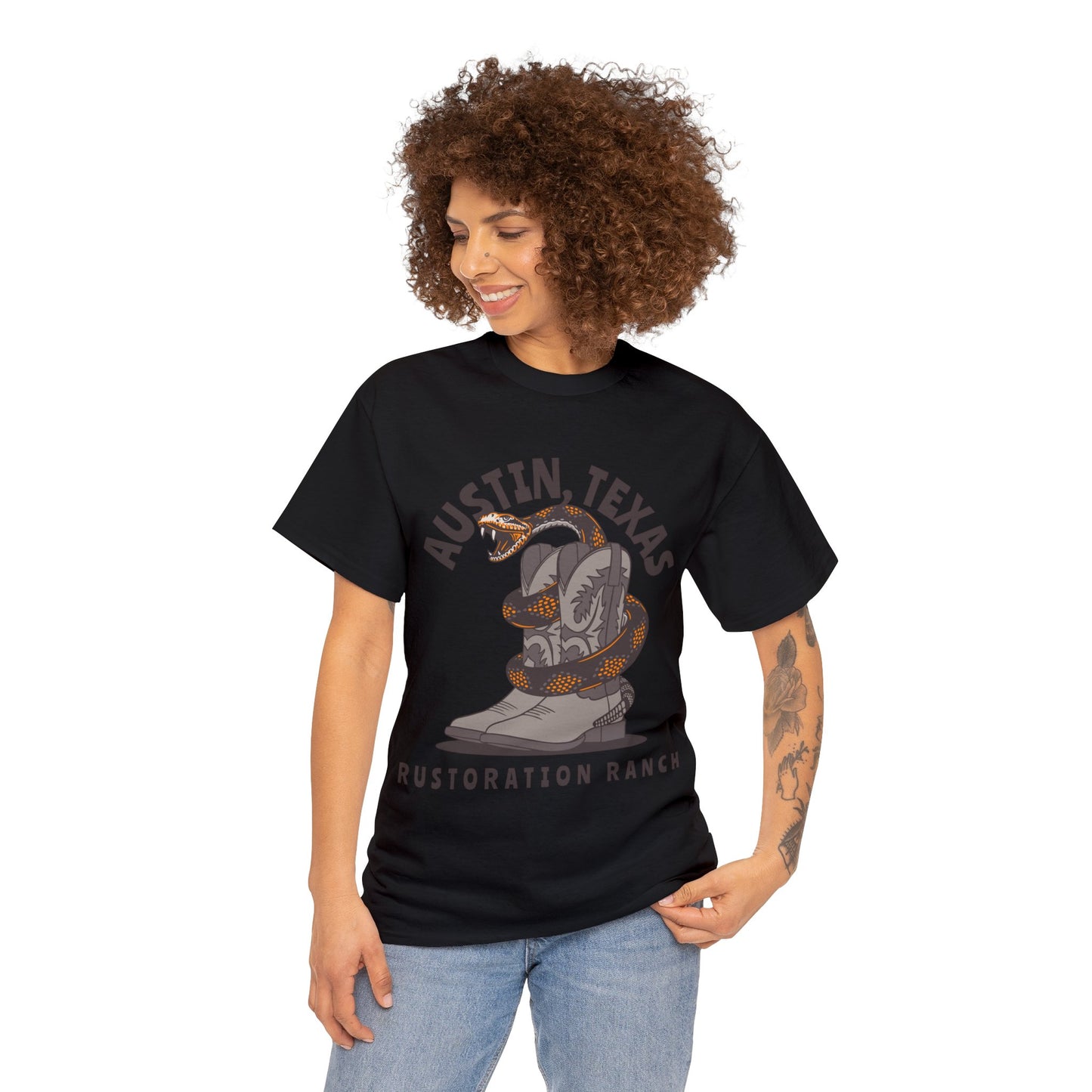 Snake Boots Unisex Heavy Cotton Tee