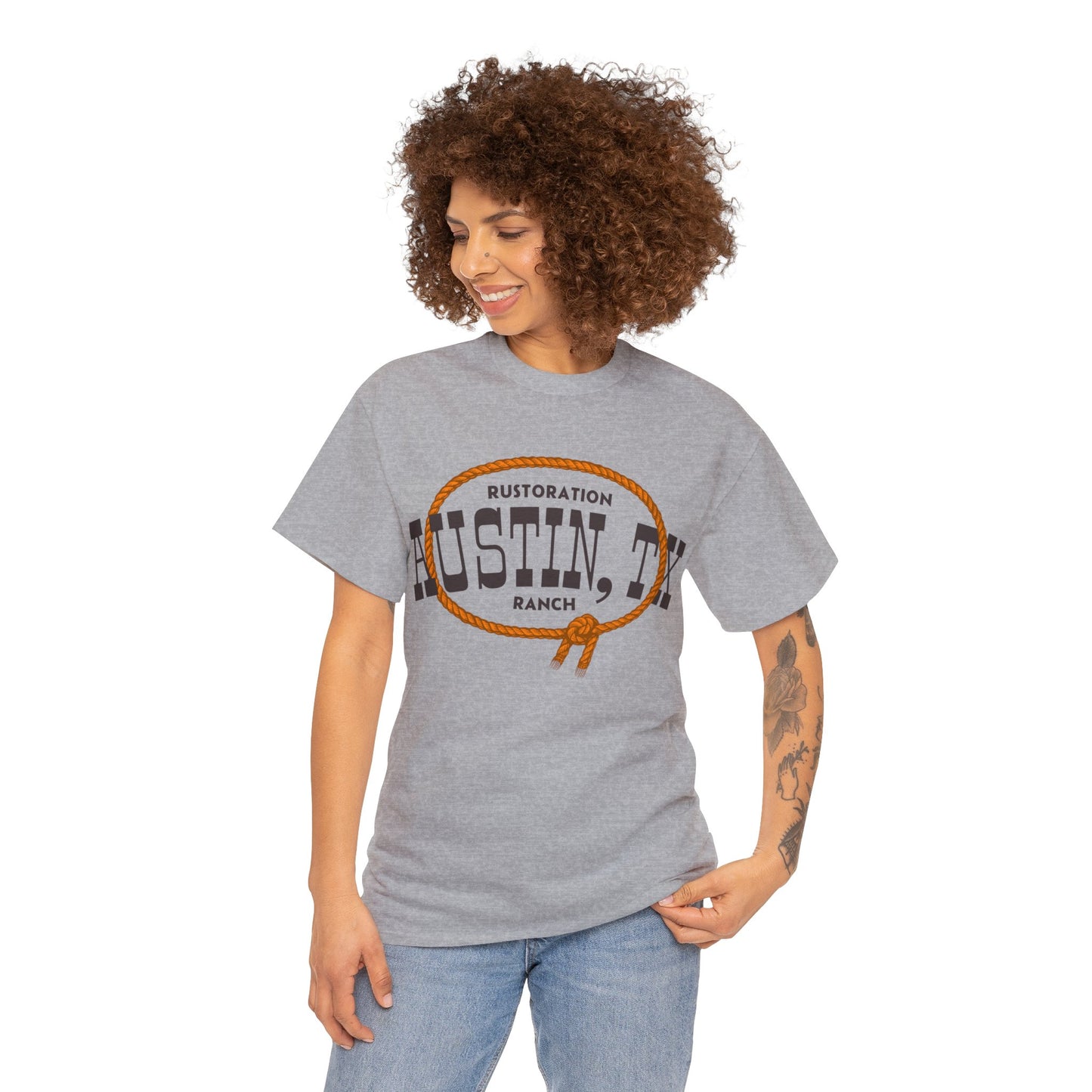 Roped Unisex Heavy Cotton Tee