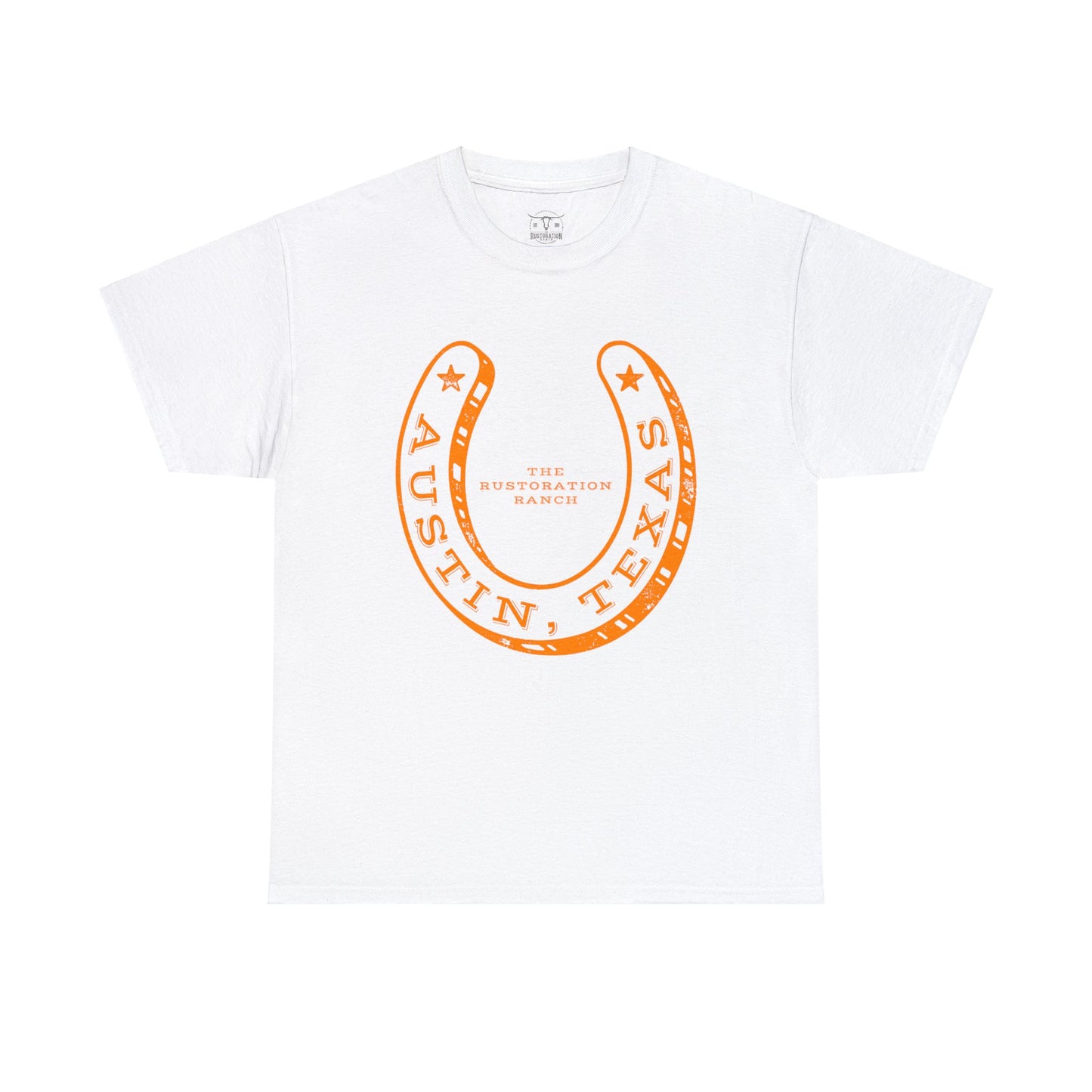 Lucky Horse Shoe Unisex Heavy Cotton Tee