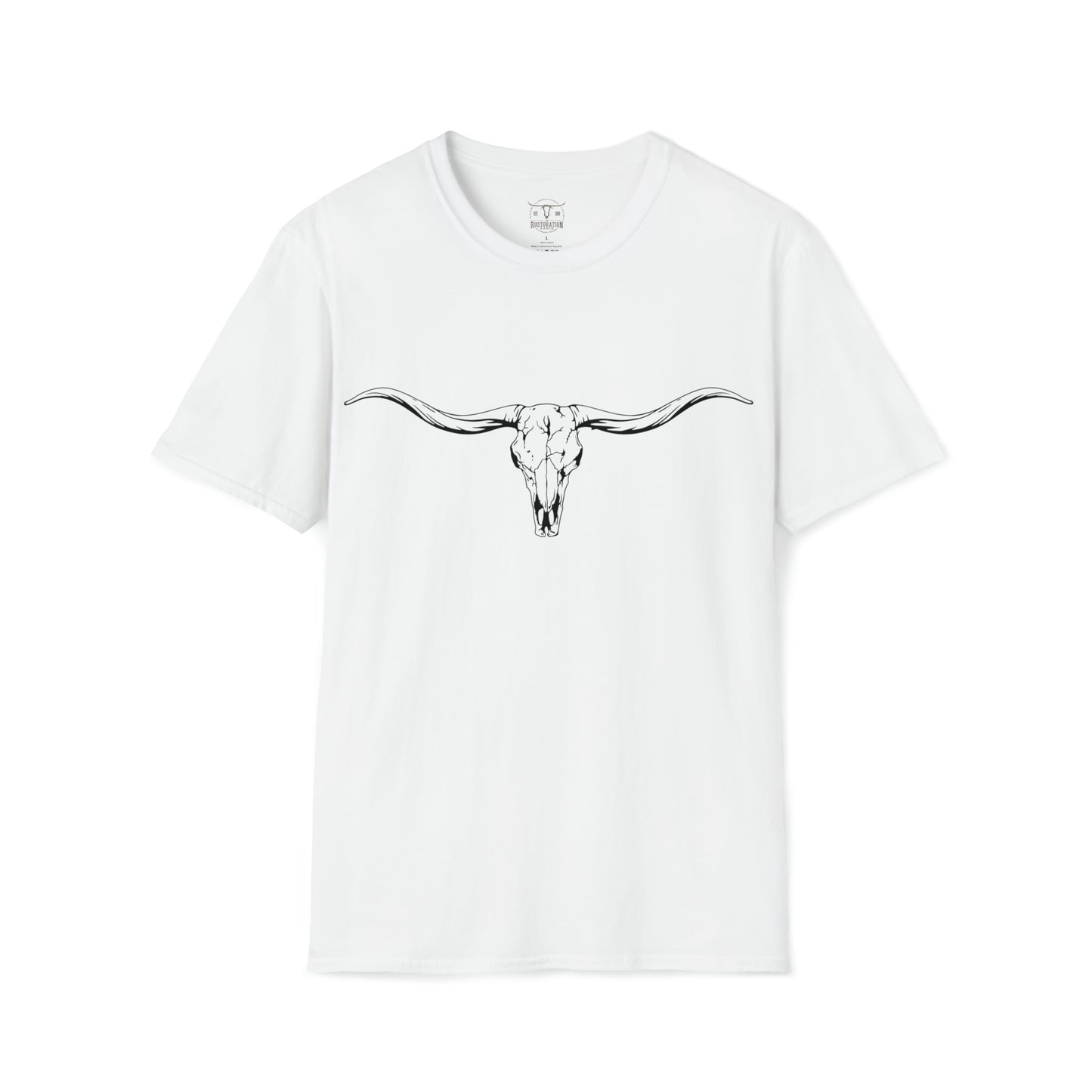 Longhorn Skull Unisex Softstyle T-Shirt