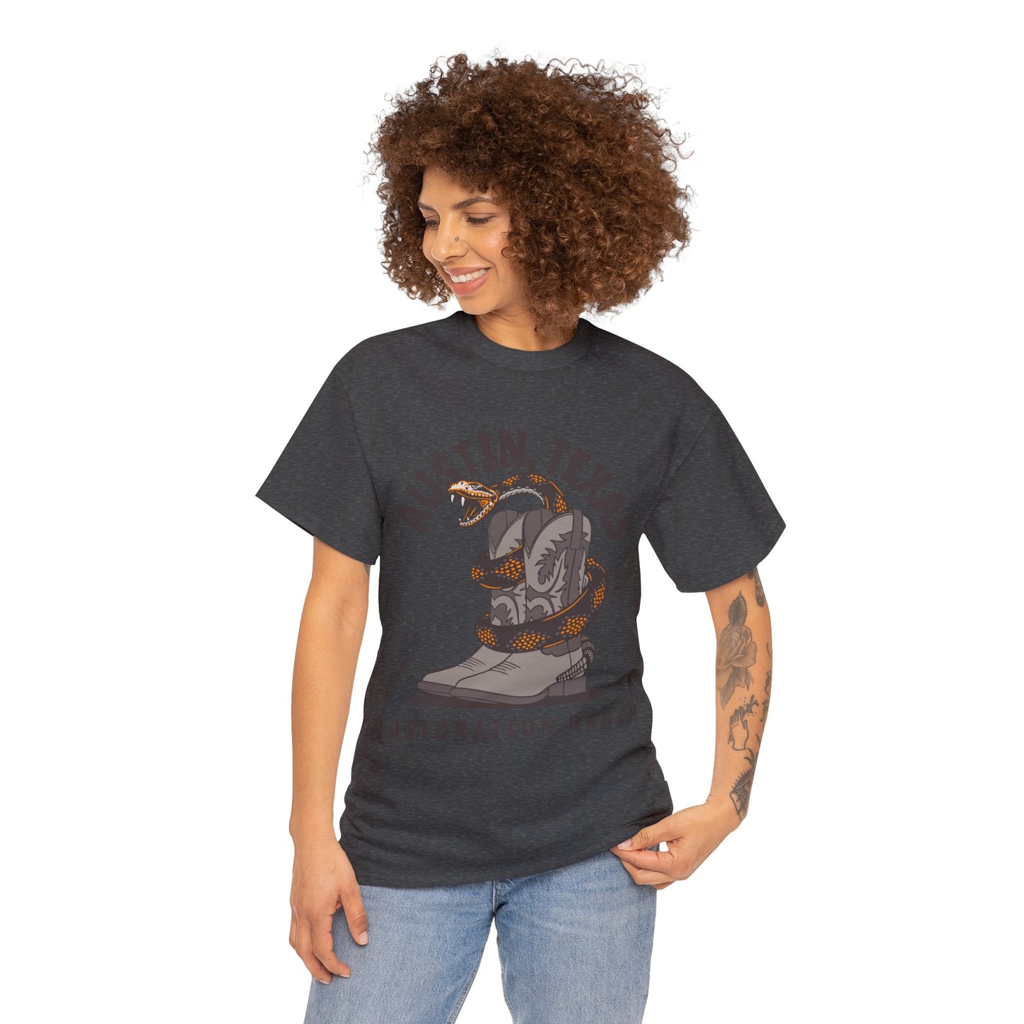 Snake Boots Unisex Heavy Cotton Tee