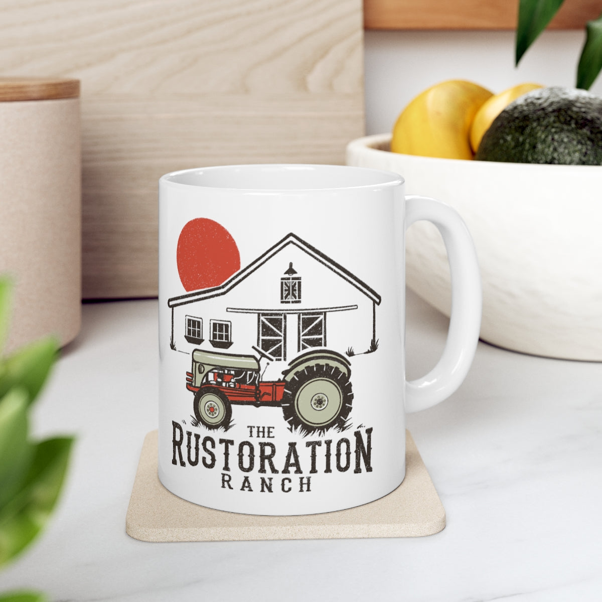 Rustoration Ranch Ford Tractor Ceramic Mug 11oz