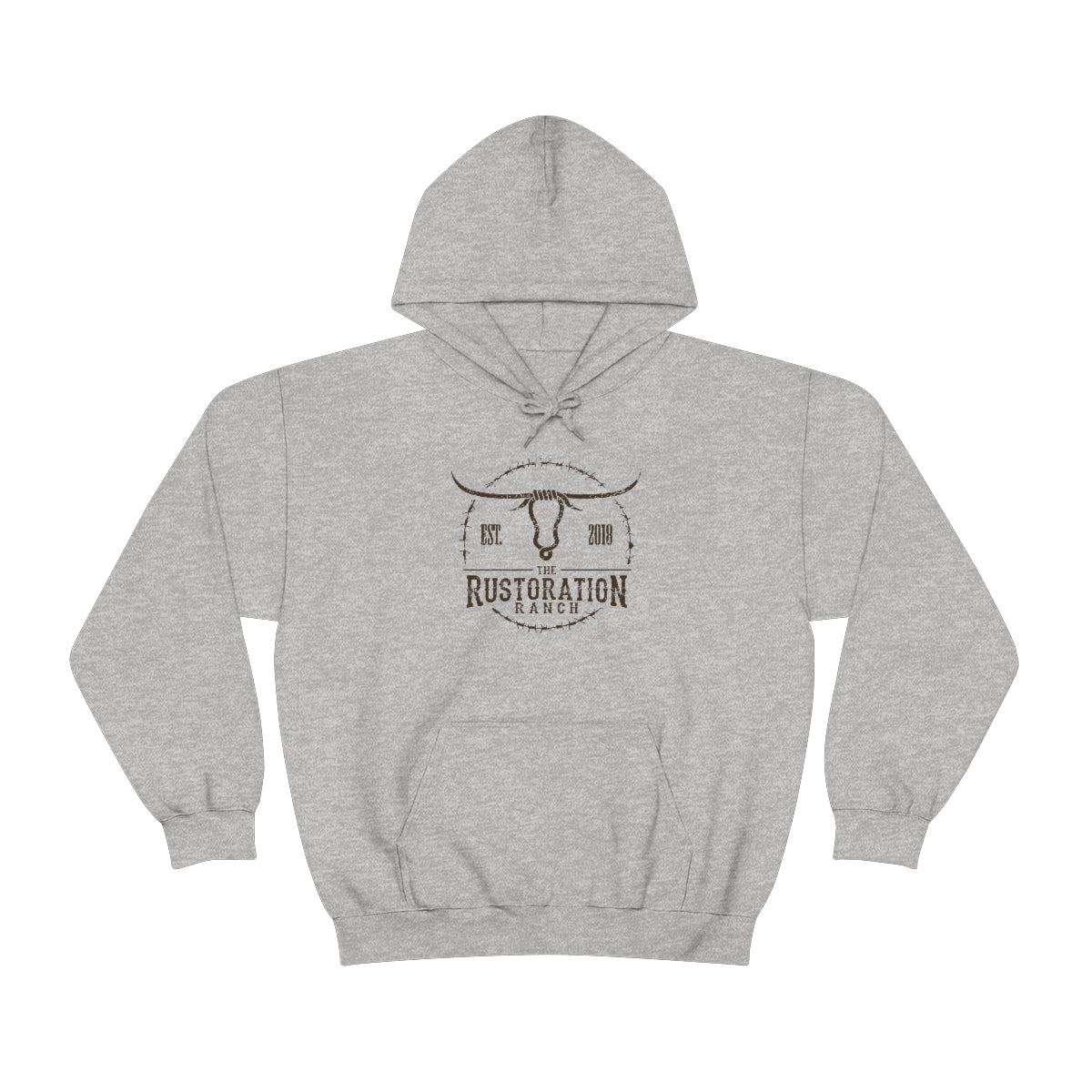 Rustoration Ranch Gray Unisex Heavy Blend™ Hooded Sweatshirt