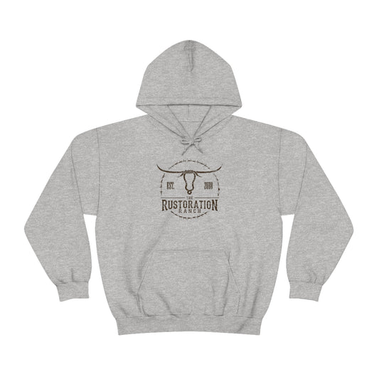 Rustoration Ranch Gray Unisex Heavy Blend™ Hooded Sweatshirt