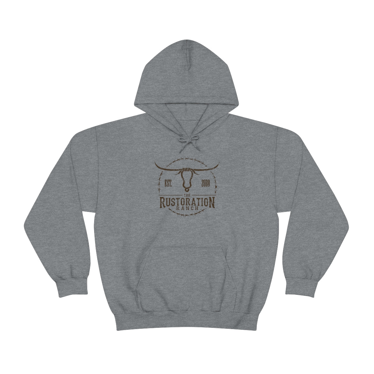 Rustoration Ranch Gray Unisex Heavy Blend™ Hooded Sweatshirt