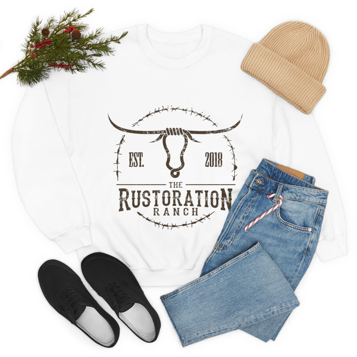 Rustoration Ranch Unisex Heavy Blend™ Crewneck Sweatshirt