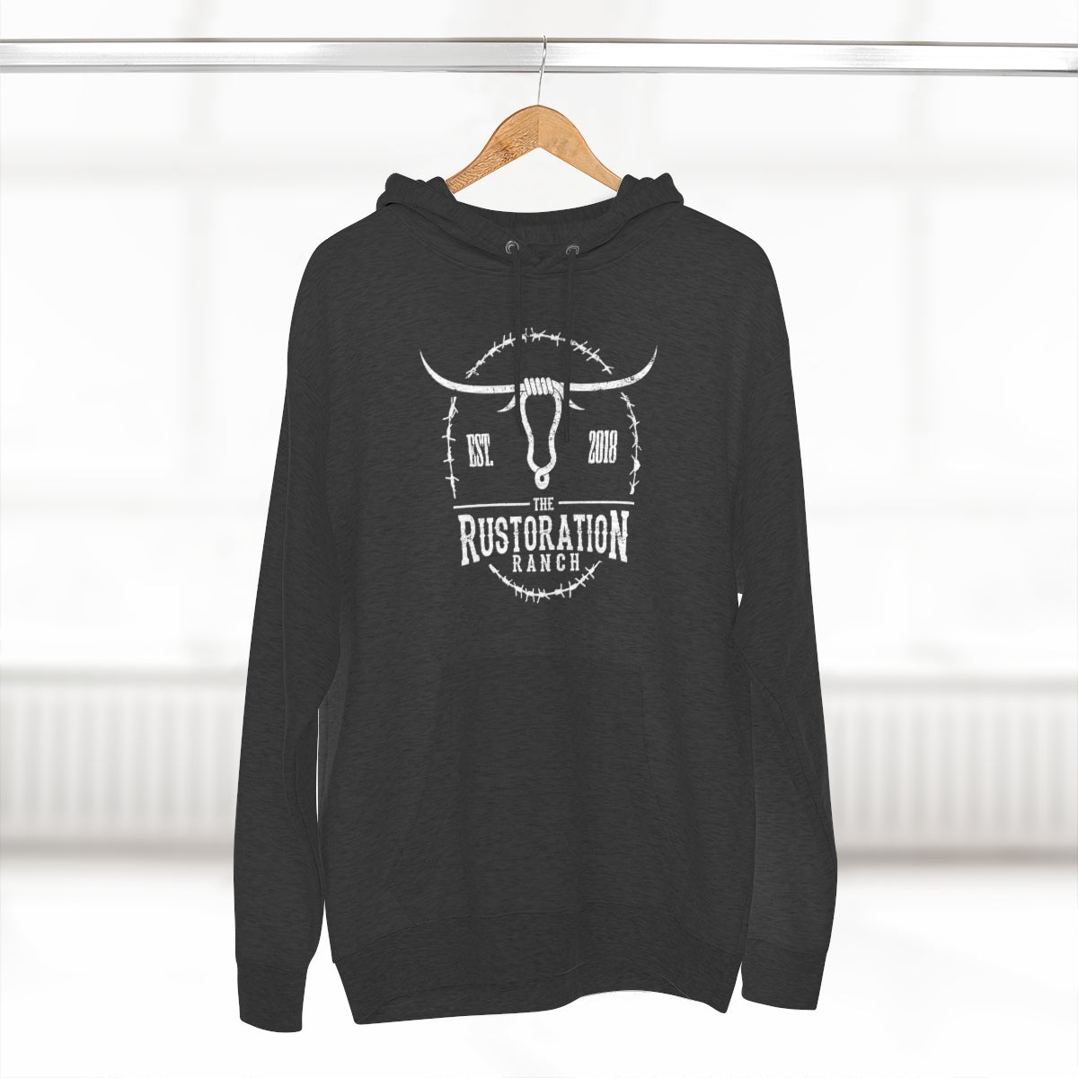 Rustoration Ranch Logo Unisex Premium Pullover Hoodie