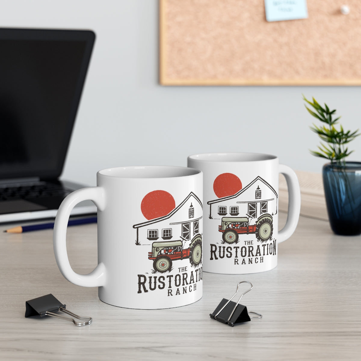 Rustoration Ranch Ford Tractor Ceramic Mug 11oz