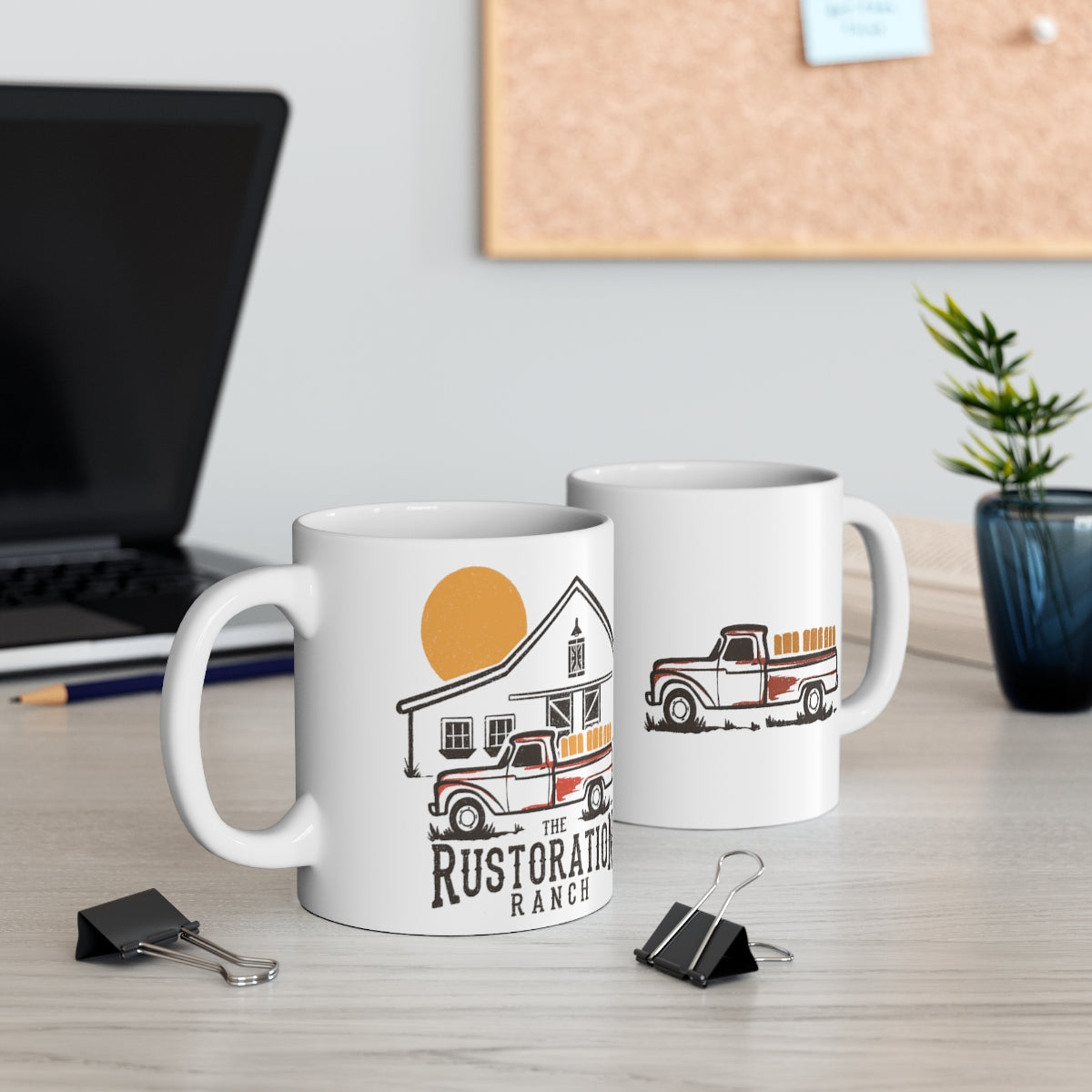 Rustoration Ranch Truck Ceramic Mug 11oz